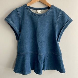 Club Monaco soft blue top